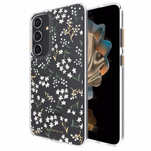 Ультратонкий антимикробный чехол Rifle Paper Co. для Samsung Galaxy S24+, с рисунком «Petite Fleurs»