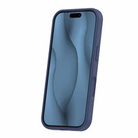 Silikoninis Thin Mag dėklas for iPhone 17 Pro Max 6,9" tamsiai mėlynas