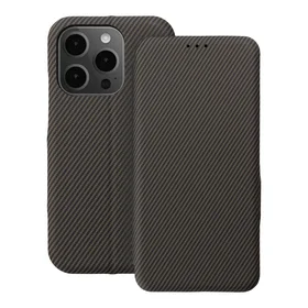 FOLIO šoninis magnetinis knygos tipo dėklas, skirtas IPHONE 14 PRO, rudas spalvos