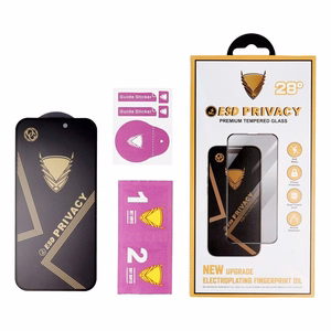 OG 6D Premium privatumo stiklas (m) - iPhone 15 Pro Max juodas