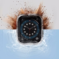 Uniq Nautic Apple Watch Series 7/8/9 41mm dėklas skaidrus/balandžio skaidrus