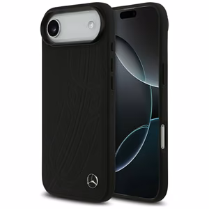 Mercedes Leather Large Laurel Leave MagSafe чехол для iPhone Air - чёрный