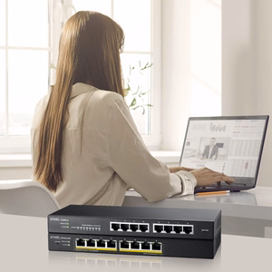 Zyxel GS1915-8EP Valdomas L2 Gigabit Ethernet (10/100/1000) Maitinimas per Eternetą (PoE) Juoda