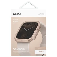 Uniq dėklas Valencia Apple Watch Series 46mm – auksinis/auksinis