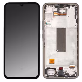 Ekranas Samsung A346 A34 5G 2023 su lietimui jautriu stikliuku ir rėmeliu Graphite originalus (service pack)