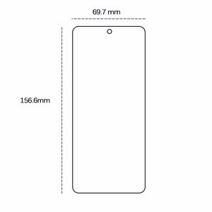 Apsauginis 2,5D grūdintas stiklas, skirtas "Samsung Galaxy M55 5G