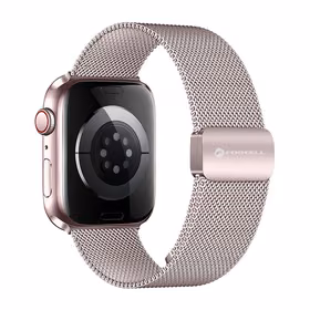 FORCELL F-DESIGN FA14 magnetinis nerūdijančio plieno dirželis APPLE laikrodžiui 38 / 40 / 41 mm rožinis