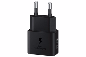 Įkroviklis Samsung EP-T2510XBEGEU 25W + USB-C kabelis juodas