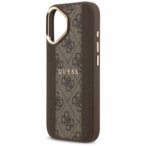 Guess dėklas telefonui iPhone 17 HC MAGSAFE PU W/ 4G PU STRIPE rudas