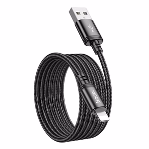 Kabelis USB A į Lightning Hoco 2,4A 2 m X89 juodas