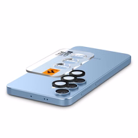 Spigen Optik Pro GLAS.TR EZ FIT 2 komplekti kameros dangteliui Samsung Galaxy S25 - juodas