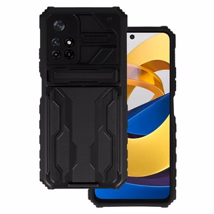 Tel Protect Combo dėklas telefonui Xiaomi Redmi Note 11 5G/Note 11S 5G/Poco M4 Pro 5G juodas