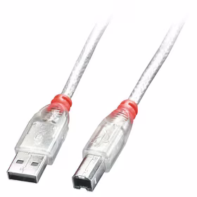 Lindy USB2 A-B laidas 2m skaidrus