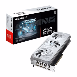 GIGABYTE Radeon RX 9070 XT GAMING OC ICE 16G Vaizdo plokštė - 16GB GDDR6, 256bit, PCI-E 5.0, 3060 MHz Core Clock, 2 x DisplayPort, 2 x HDMI, GV-R907XGAMINGOCICE-16GD