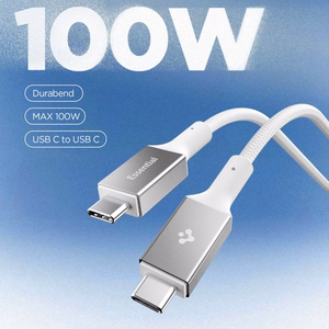 Spigen EB10010CC 100W 100 cm laidas - Baltas