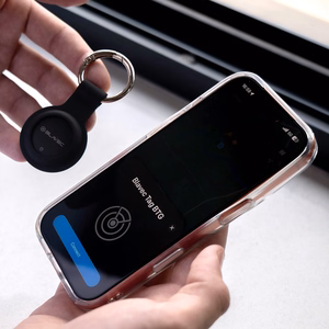 Blavec BTG-02 Bluetooth tracker with keyring for Apple and Android (BTBTG02-B), black