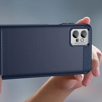 Carbon dėklas telefonui Realme C31 lankstus silikoninis anglies dėklas juodas