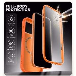 Supcase IBLSN Ares Flip MagSafe dėklas iPhone 17 Pro Max oranžinis