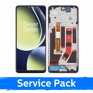 Ekranas skirtas OnePlus Nord CE 3 Lite juodas su rėmeliu (Service Pack)