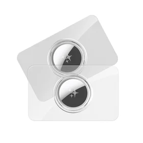 DUX DUCIS kortos formos apsauginis dėklas AirTag (2 vnt.) skaidrus + juodas