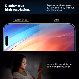 Tech-Protect Quick Set+ 2-jų rinkinys grūdintas stiklas iPhone 17 Pro - juodas