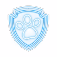 Hanging neon LED Paw Patrol on plexiglass - Paw OW-130246