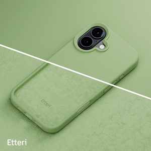 Etteri silikoninis dėklas telefonui iPhone 16 6,1 (m) - šviesiai žalias (m)