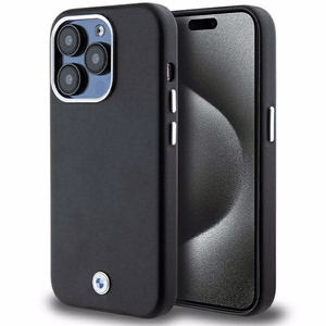 BMW parašas apvyniotas metalinis magnetinis dėklas telefonui iPhone 14 Pro Max - juodas