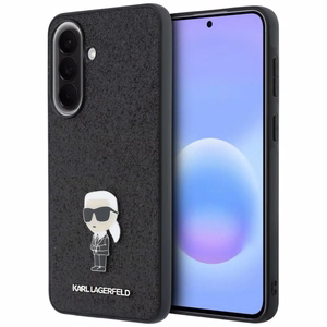 KARL LAGERFELD чехол для Samsung A57 KLHCSA57GKNPSK (Fixed Glitter Ikonik Logo Metal Pin) чёрный