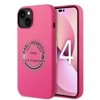 Karl Lagerfeld KLHCP14MSRSGRCF iPhone 14 Plus 6.7 "kietasis dėklas rožinis / rožinis silikoninis RSG