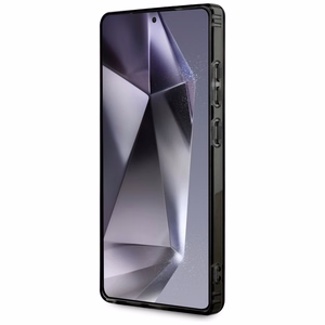 AMG Magnetinis permatomas rombų dėklas telefonui Samsung Galaxy S25 Ultra - juodas