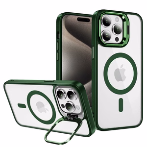 Tel Protect Magnetinis dėklas telefonui su stovu Iphone 14 žalia