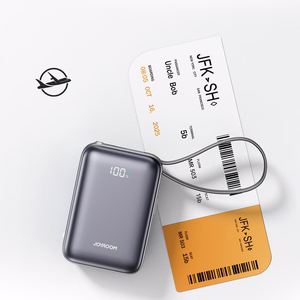Joyroom JR-PBF29 20000mAh 22.5W išorinė baterija su dvigubu laidu juoda