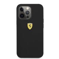 Ferrari FESSIHMP13LBK iPhone 13 Pro / 13 6.1 kietasis dėklas silikoninis MagSafe, juodas
