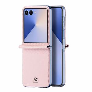 Telefono dėklas Dux Ducis Bril skirtas Samsung F707 Z Flip 5 5G rožinis