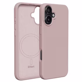 "Etteri" silikoninis magnetinis dėklas "iPhone 16 Plus" 6,7" šviesiai rožinis