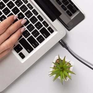 FORCELL F-ENERGY C391 kabelis Type C į Type C PD QC4.0 5A 100W E-mark / 4K / Thunderbolt / 20Gbit/s 1 m juodas