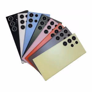 Galinis dangtelis suderinamas su Samsung S918 S23 Ultra / grafito / (su kameros lęšiu) OEM