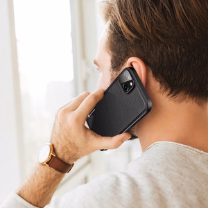 Dux Ducis Fino nailoninis dėklas telefonui iPhone 14 Plus juodas
