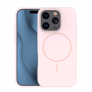 Silicone Thin Mag case for iPhone 14 Pro 6,1" light pink