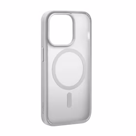 Puro Gradient magnetinis silikoninis dėklas telefonui iPhone 15 Pro - sidabrinis