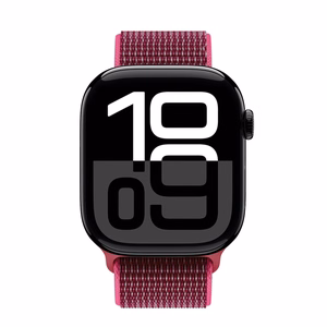 Crong Nylon sportinis Apple Watch dirželis, 38/40/41/42 mm, „Magenta Fusion“
