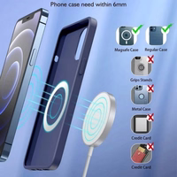 Belaidis įkroviklis CHOETECH, 15W, magnetinis, baltas