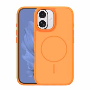 Frame Thin Mag dėklas for iPhone 17 6,3" oranžinis