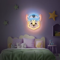 Hanging neon LED Paw Patrol on plexiglass - Chase OW-130346