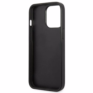 Karl Lagerfeld Saffiano plokštelės dėklas telefonui iPhone 13 Pro Max 6.7" - sidabrinis