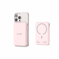 Išorinė baterija Tech-Protect PB31 LifeMag MagSafe 10000 mAh - rožinė