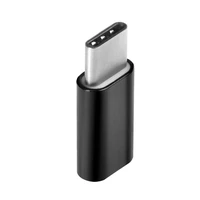 Adapteris Micro USB (moteriškas) į Type-C (vyriškas) juodas