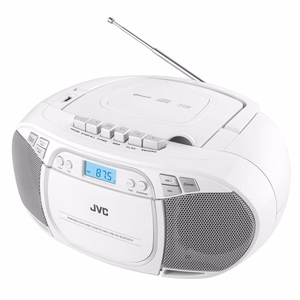 JVC RC-E451W CD grotuvas Nešiojamas kompaktinių diskų grotuvas Balta
