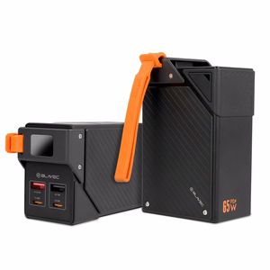 Blavec BJ-50 Tytan išorinė baterija, 30 000 mAh, 65 W, 2× USB-C + 2× USB-A (PBBJ50B), juoda